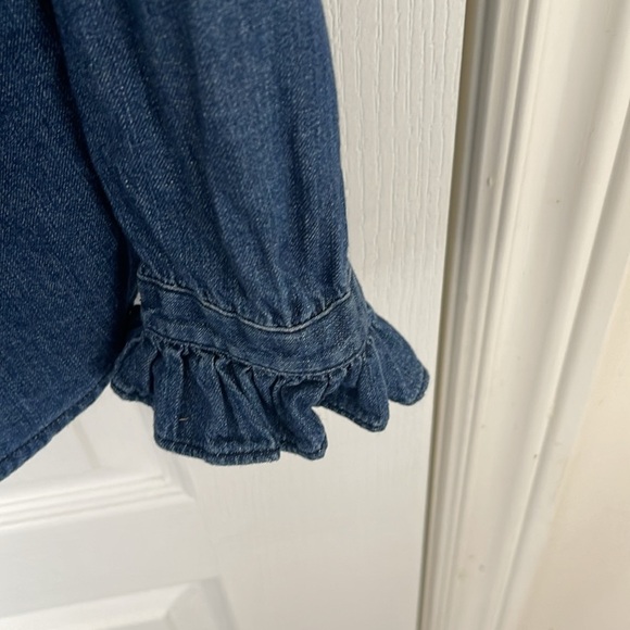 J Crew Denim Ruffleneck classic-fit boy shirt in chambray Size Xxs - Picture 11 of 11